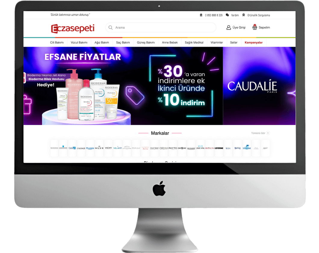eczasepeti.com ticimax özel tasarım