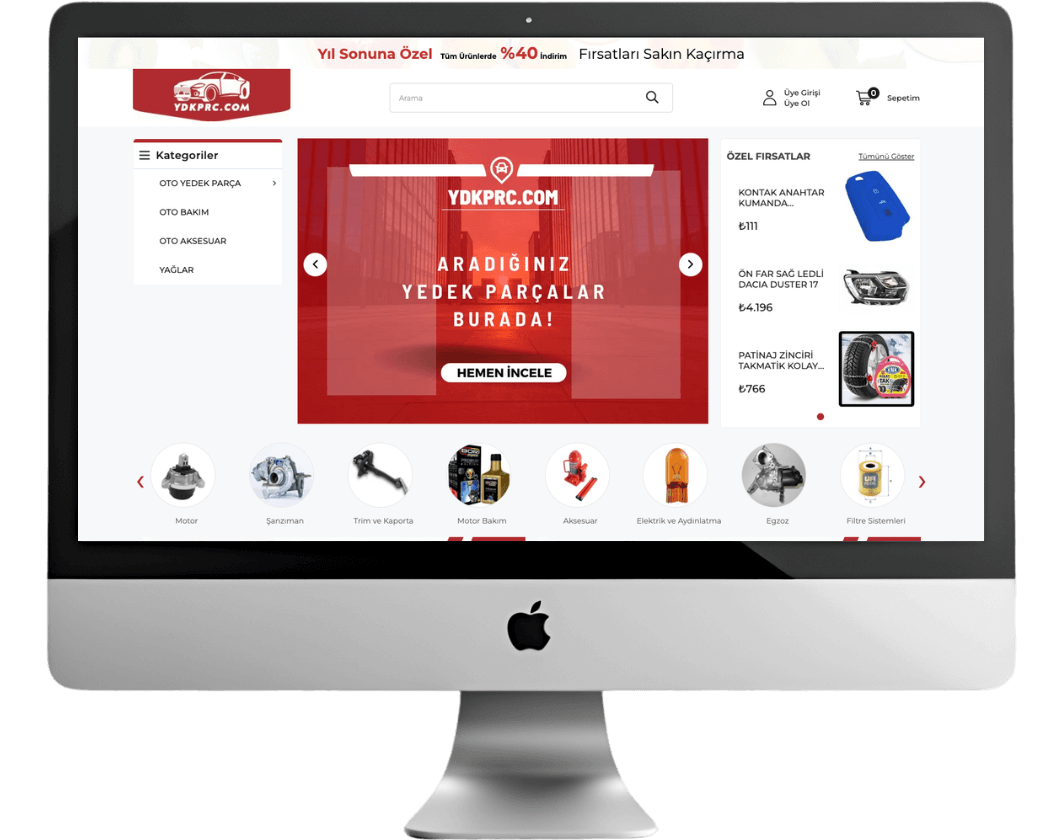 ydkprc.com Ticimax profesyonel tasarım